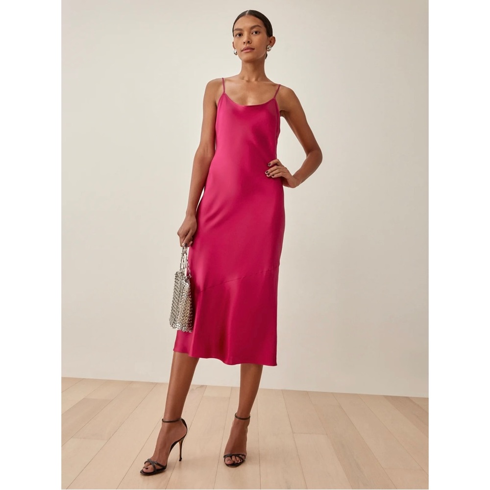 NWT Reformation Alissa Silk Slip Dress